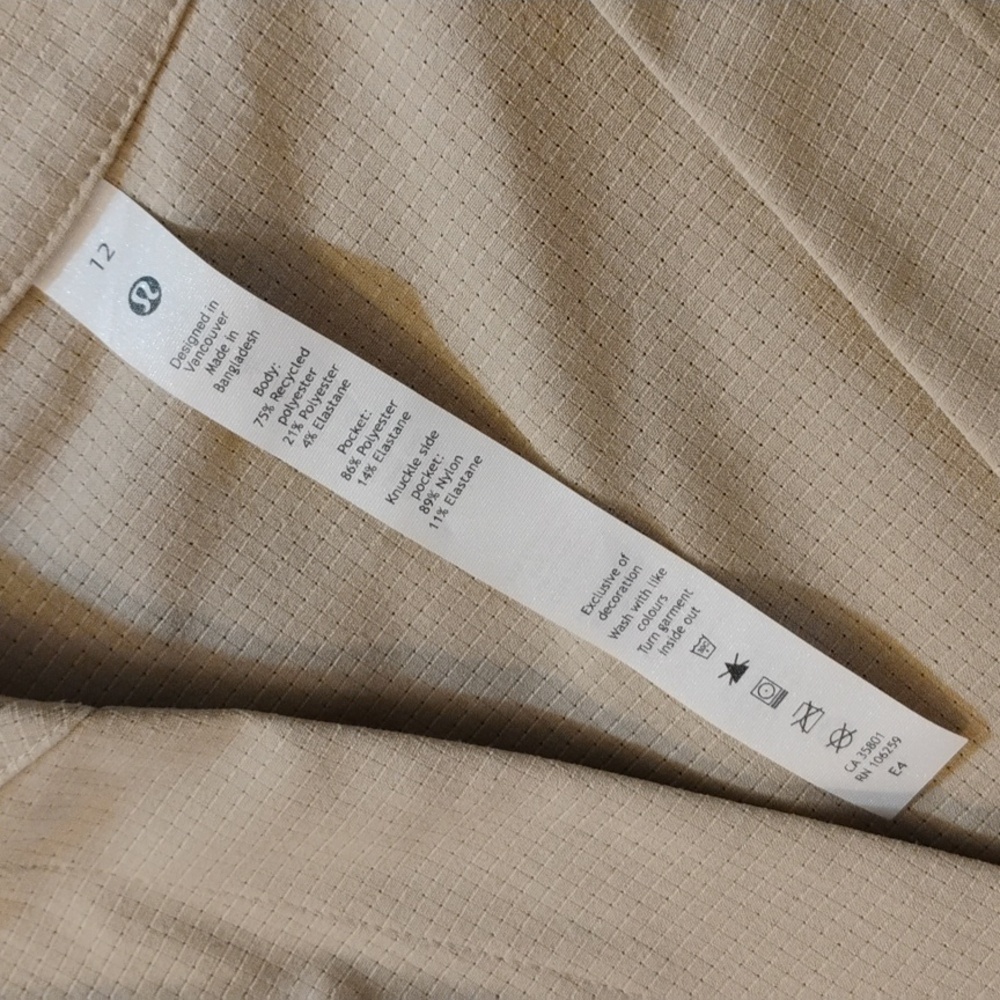 lululemon athletica light beige long button-front tunic - Picture 2 of 9